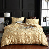 Silk Pintuck Duvet Set - The Linen House