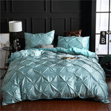 Silk Pintuck Duvet Set - The Linen House