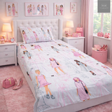 Girls Fashion Doll Kids  Bed-sheet
