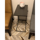 Metal C shape Side Table