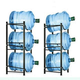 3 Tier Black Water Cooler Jug Rack