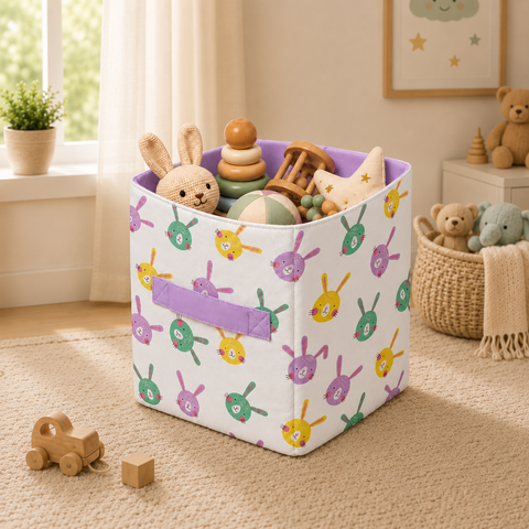Bunny Garden Toy Basket