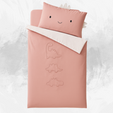 Dinosaur-Themed Kids Bedding Set with Embroidered Comforter & Pillow