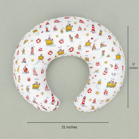 Lighthouse & Boats Nursing Pillow