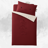 Dinosaur-Themed Kids Bedding Set with Embroidered Comforter & Pillow