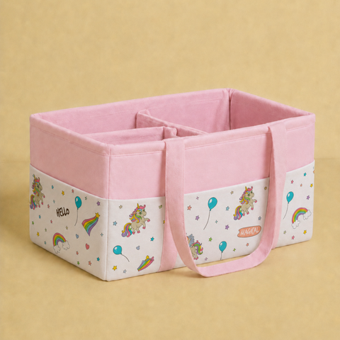 Rainbow Unicorn Diaper Caddy Bag