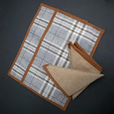 Table Mats And Napkins ( leather work) - The Linen House