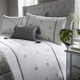 Midnight at the Oasis Embroidered Bedsheet