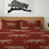 Luxury Contempo Leopard Print Duvet Set – Chic Bedroom Elegance