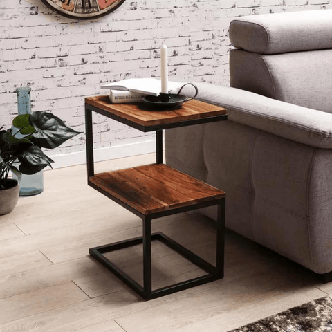 Highline S Shaped Corner Side Coffee Table - The Linen House