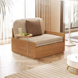 Pull Out Sofa Bed with Rotating Armrest Tray and Storage - The Linen House