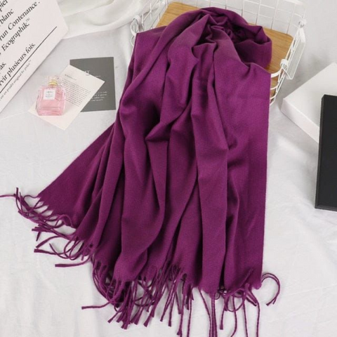 Winter Warm Scarf  ( Plum )