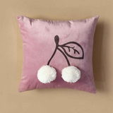 Pompom Cherry Baby Cushion