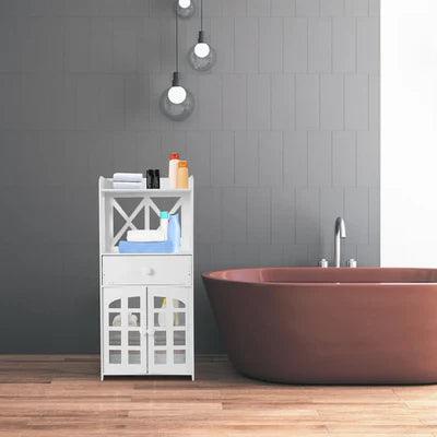 Floor Mount Bathroom Rack - The Linen House