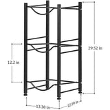 3 Tier Black Water Cooler Jug Rack