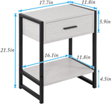 2 - Tier Shelf Side Table - The Linen House