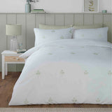Embroidery Fern Leaf Bedsheet 