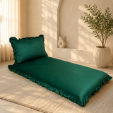 Luxury Ruffled Floor Mattress with Pillow