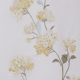 White Flowered Embroidery Duvet Set