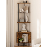 Industrial Rustic Bookshelf & Plant Display