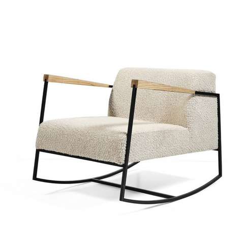 Modern Stylish Armchair with Metal Frame - Sleek & Comfortable Seating