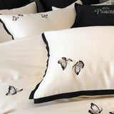 Luxury Butterfly Embroidery Duvet Set - The Linen House