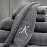 3 Piece Bath Towel Embroidered - The Linen House