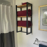 3 - Tier Bathroom Shelf, Storage for Towel - The Linen House