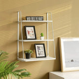 3 - Tier Display Ladder Wall Mounted - The Linen House