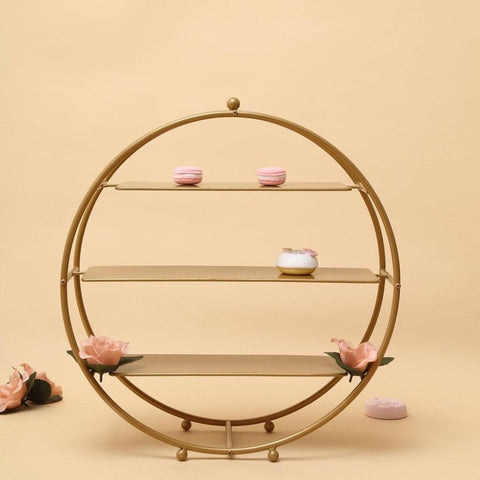 3 Tier Gold Cupcake Stand - The Linen House