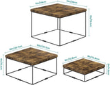 3-Tier Rustic Wooden Cake Stand – Square Dessert & Cupcake Display Risers - The Linen House
