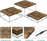 3-Tier Rustic Wooden Cake Stand – Square Dessert & Cupcake Display Risers - The Linen House