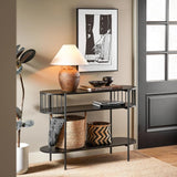3 Tiers Console Table Hall Table Living Room Console Table - The Linen House