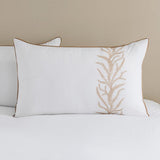 Timeless Ivory Bed Linen with Leaf Motif