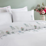White Garden Floral Duvet Cover Bedding Set