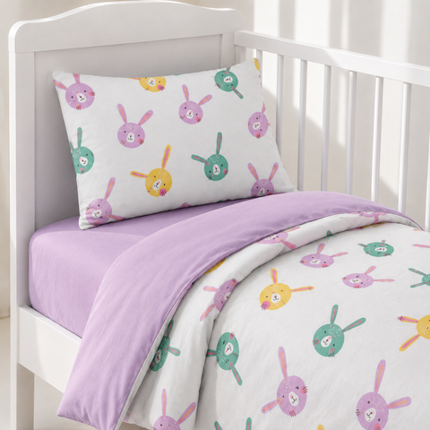 Bunny Garden Baby Cot Set