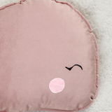 Pink Whale Baby Cushion