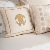 Tufted Embroidered Cushion Cover - The Linen House