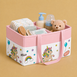 Rainbow Unicorn Diaper Caddy Bag
