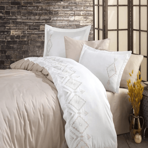 Beach Embroidery Duvet Set - The Linen House