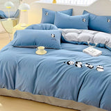 Panda Embroidery Duvet Set - The Linen House