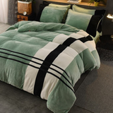 Velvet Stripe Duvet Set