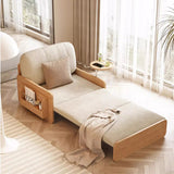 Pull Out Sofa Bed with Rotating Armrest Tray and Storage - The Linen House