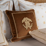 Tufted Embroidered Cushion Cover