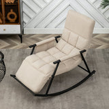 Rocking Chair Metal Lounge Chair for Living Room, Bedroom
