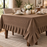 Luxury Dining Table Cloth | Pleated & Textured Design