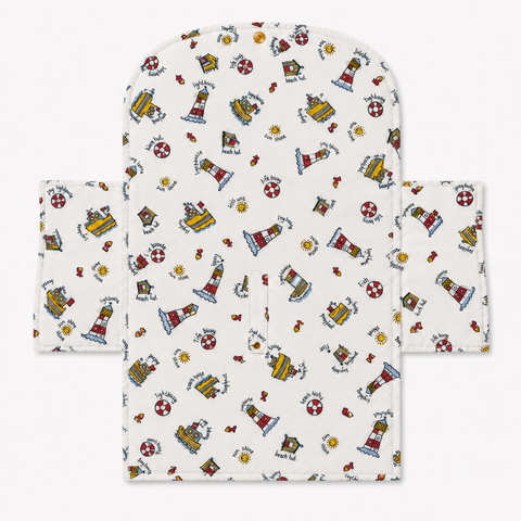 Lighthouse & Boats Diaper Changing Sheet