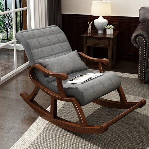 Solid Wood Rocking Chair - The Linen House