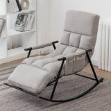 Rocking Chair Metal Lounge Chair for Living Room, Bedroom