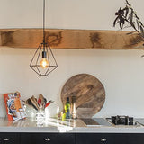 DIAMANTE Metal pendant lamp